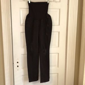Jessica Simpson Distressed Maternity skinny jeans